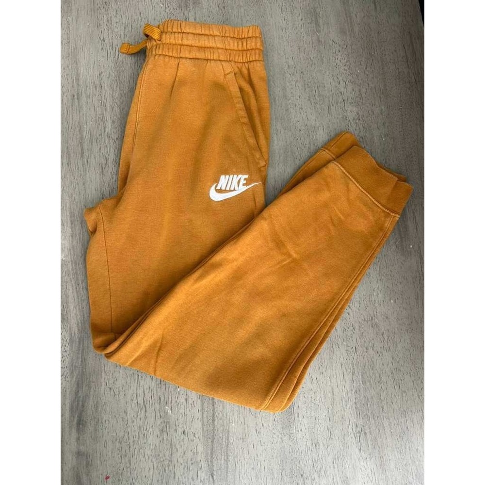 Nike‎ Kids Sportswear Club Fleece Joggers Orange Mustard Yellow Size Large L